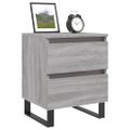 vidaXL Nočné stolíky 2 ks sivý dub sonoma 40x35x50 cm kompozitné drevo