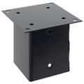 vidaXL podstavce stĺpikov štvorcové 12 ks Antracit 101x101 mm