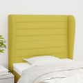 vidaXL Čelo postele so záhybmi zelené 103x23x118/128 cm látka