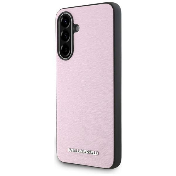 Obal Karl Lagerfeld HC Saffiano Metal Logo pre Samsung Galaxy A56 ružový