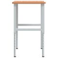vidaXL Pracovný stôl 100x(55-60)x(71,5-98) cm masívny buk