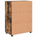vidaXL Kúpeľňová skriňa Dymová dub 60 x 35 x 80 cm