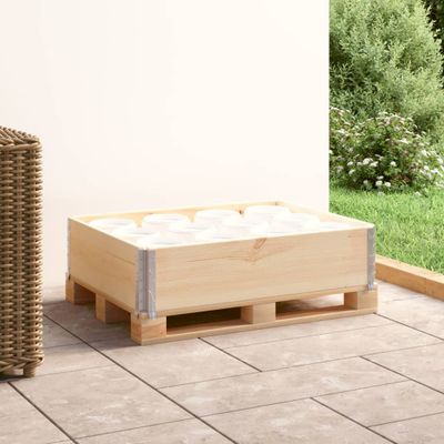 vidaXL Paletový nástavec 60x80 cm borovicový masív