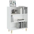 vidaXL Komoda biela 69,5x32,5x90 cm spracované drevo
