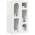vidaXL Servírovacia skriňa ELST Vysoký lesk bielej 59 x 35 x 100,5 cm