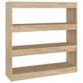 vidaXL Knižnica/deliaca stena dub sonoma 100x30x103 cm
