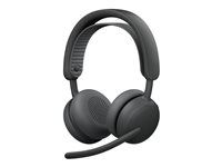 Logitech Zone Wireless 2 ES - Náhlavná súprava - náhlavná - Bluetooth - bezdrôtová, káblová - potlačenie hluku - USB-C - grafit - certifikovaná pre Microsoft Teams