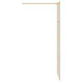 vidaXL Stena walk-in sprchy Zlatá 80 x 195 cm tvrdené sklo