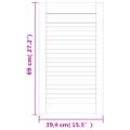 vidaXL Lamelové dvierka na skrinku 4 ks 69x39,4 cm, borovicový masív
