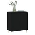 vidaXL Komoda čierna 60x35x70 cm spracované drevo
