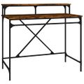 vidaXL Stôl dub sonoma 100x50x90 cm spracované drevo a železo