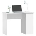 vidaXL Stôl biely 100x55x75 cm spracované drevo