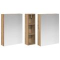vidaXL Set kabinetov do kúpeľne 3 ks 120 x 14,5 x 70 cm