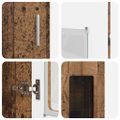 vidaXL Highboard FLORIN 60 x 35 x 182 cm Staré drevo Kompozitné drevo