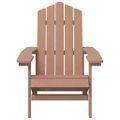 vidaXL Záhradná stolička Adirondack so stolíkom HDPE hnedá