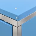 vidaXL Ohrada na 2 odpadkové koše 138x77,5x115 cm nehrdzavejúca oceľ