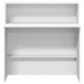 vidaXL Recepčný pult biely 100x50x103,5 cm, umelé drevo
