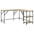 vidaXL Stôl dub sonoma 139x139x75 cm kompozitné drevo