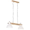 vidaXL Industriálna závesná lampa 25 W biela 109 cm E27