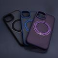 Otočné puzdro Mag Ring pre iPhone 12 / 12 Pro 6,1" fialová