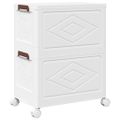 vidaXL stohovateľný úložný box kolesami 2vrstvový 28L 48,5x29,5x59,5cm