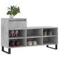vidaXL Botník betónovo sivý 102x36x60 cm spracované drevo