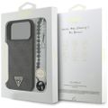 Puzdro Guess 4G Strap Triangle Logo MagSafe pre iPhone 17 Pro Max čierne