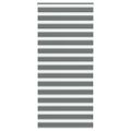 vidaXL Zebra roleta tmavošedá 95x200 cm šírka látky 90,9 cm polyester