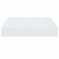 vidaXL Plávajúce nástenné police 2 ks, lesklé biele 23x23,5x3,8cm, MDF