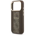 Guess puzdro na iPhone 17 Pro HC MAGSAFE PU S 4G PU PRUH hnedé