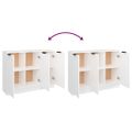 vidaXL Komoda biela 90,5x30x70 cm spracované drevo