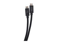 USB kábel - USB-C (M) do USB-C (M) - Thunderbolt 4 - 90 V - 5 A - 1 m - podpora 8K60Hz, podpora 4K60Hz, podpora Gigabit Ethernet, napájanie USB (240 W) - čierna