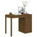 vidaXL Stolík medovo-hnedý 100x50x75 cm masívne borovicové drevo