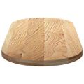 vidaXL Stolová doska 140x60x4 cm dubový masív oválny