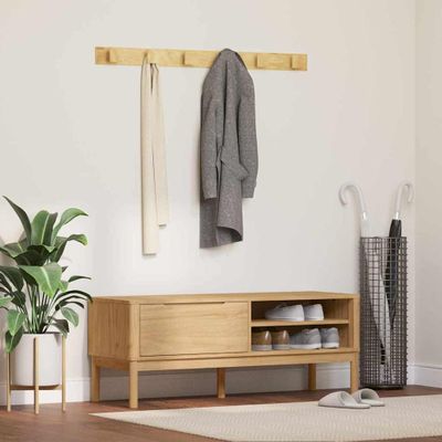 vidaXL Lavica do chodby so zásuvkou FLORO Včelí hnedý 115 x 40 x 45 cm