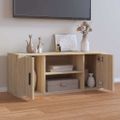 vidaXL TV skrinka dub sonoma 100x35x40 cm spracované drevo