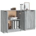 vidaXL Komody 2 ks sivý sivý dub sonoma 60x30x70 cm spracované drevo