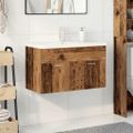VidaXL drezová skrinka so vstavaným umývadlom a batériou Old Wood