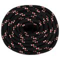 vidaXL Lodné lano čierne 20 mm 25 m polypropylén