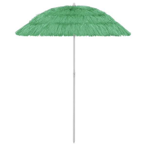 vidaXL Plážový slnečník Hawaii, zelený 180 cm