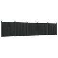 vidaXL Plotový panel sivý 872x186 cm WPC
