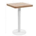 vidaXL Bistro stolík svetlohnedý 50x50 cm MDF