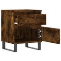 vidaXL Nočné stolíky 2 ks dymový dub 40x35x50 cm kompozitné drevo