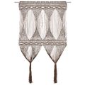 vidaXL Záclona macrame sivo-hnedá 140x240 cm bavlna