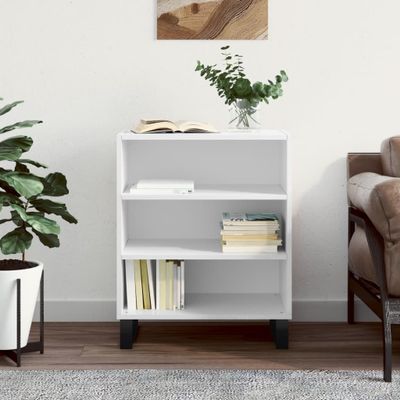 vidaXL Komoda lesklá biela 57x35x70 cm kompozitné drevo