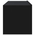 vidaXL Nástenné TV skrinky 4 ks čierne 100x30x30 cm