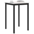 vidaXL Barový stôl Biela 70 x 70 x 105 cm Masívne borovicové drevo