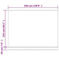 vidaXL Náhradná látka na markízu, rôznofarebná, 350x250 cm, polyester
