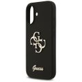 Obal Guess Silicone Big 4G Script pre iPhone 17 čierny