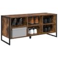 vidaXL Skriňa na topánky 100 x 35 x 44 cm Kompozitné drevo Dymová dub